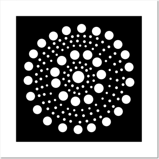 White dots Posters and Art